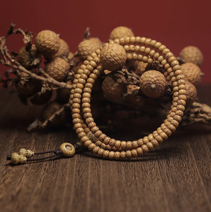 Star Moon Bodhi 108 Beads Bracelet – Fortune Gourd Version