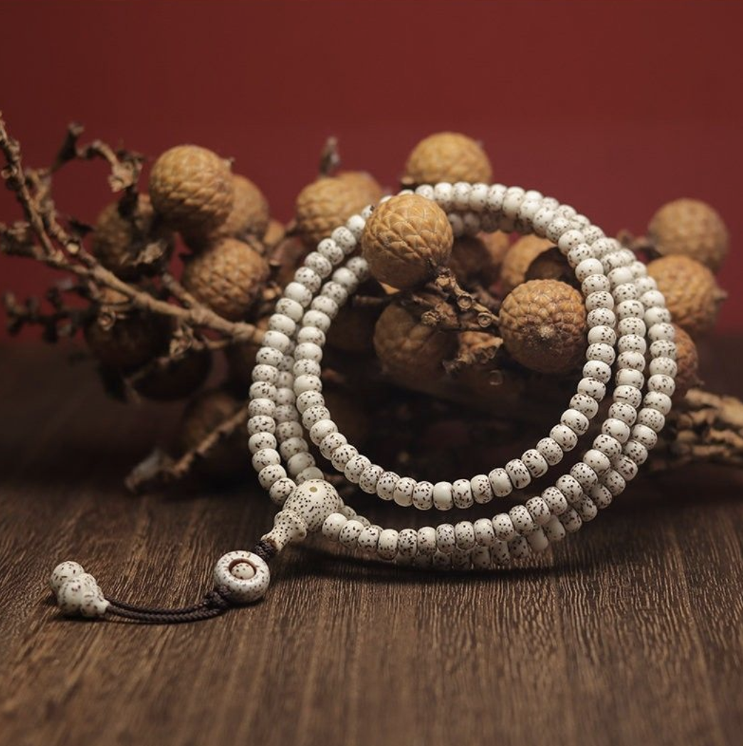 Star Moon Bodhi 108 Beads Bracelet – Fortune Gourd Version